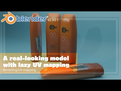 Blender Tutorial - making realistic model with lazy UV mapping