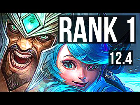 TRYNDAMERE vs GWEN (TOP) (DEFEAT) | Rank 1, Rank 1 Trynda, 6 solo kills | KR Challenger | 12.4