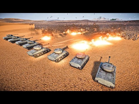 8 SUPER TANKS SLAUGHTER 4,000,000 ZOMBIES  - Ultimate Epic Battle Simulator 2 | UEBS 2