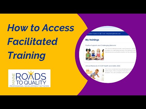 How to Access MRTQ Facilitated Trainings