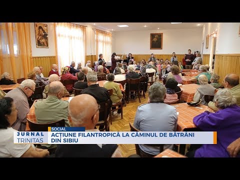 Acțiune filantropincă la căminul de bătrâni din Sibiu