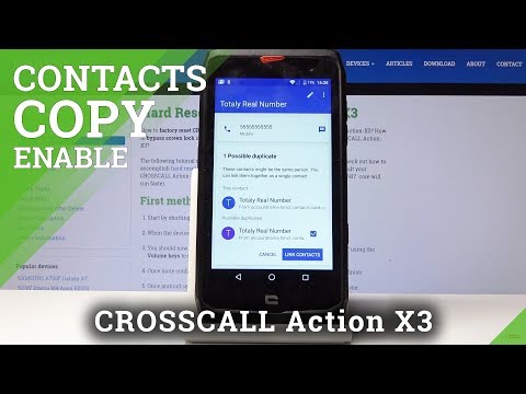 How to Copy Contacts in CROSSCALL Action X3 - Transfer Numbers