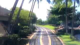 preview picture of video 'Morning Tram Ride Heading South - Hilton Waikoloa Village'