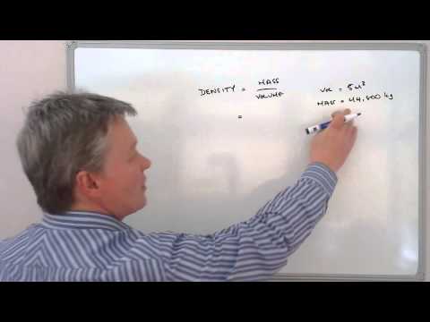 How to calculate density GCSE question