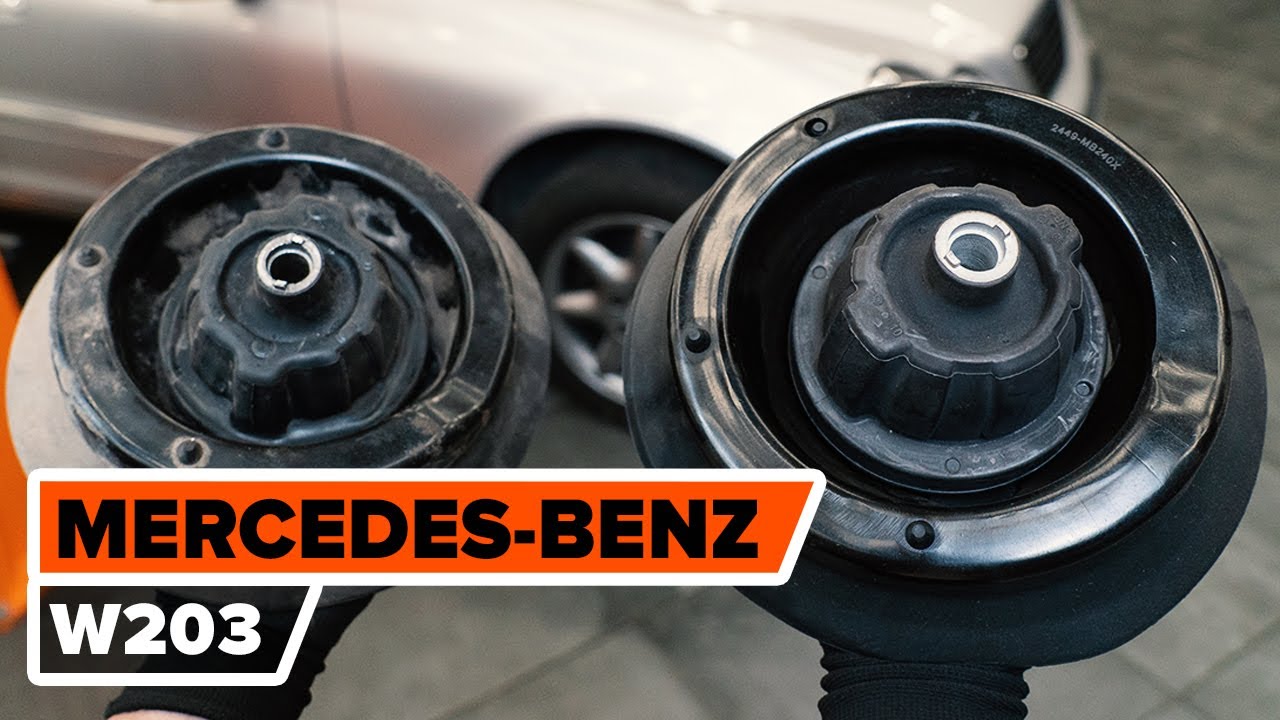 Hoe veerpootlager vooraan vervangen bij een Mercedes W203 – vervangingshandleiding