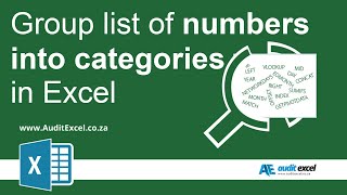 Group number lists into text based categories in Excel