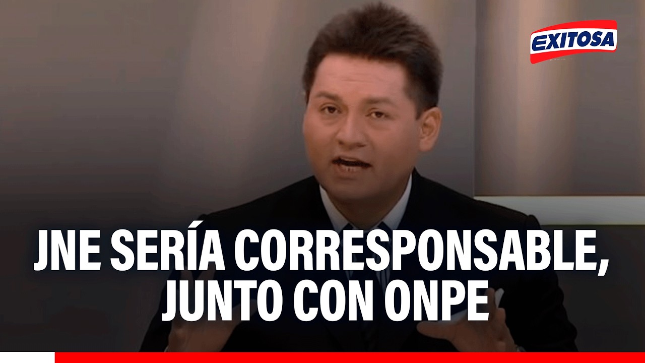 🔴🔵 Alejandro Rospigliosi: "JNE fiscaliza la tarea de la ONPE"
