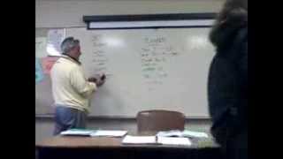 preview picture of video 'Teacher at Hill College in Cleburne, Texas writes on white board with Sharpie Marker'
