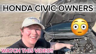 Honda Civic Owners NEED To Watch THIS