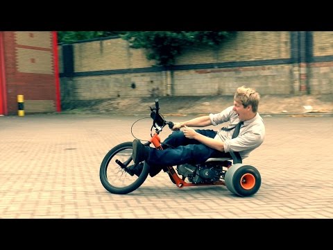 Motorised Drift Trike = FUN Video