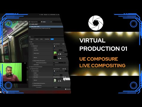Virtual Production Series 01 | Using Composure tool live compositing camera feed | Unreal Engine 5.1