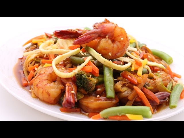 Asian Shrimps & Vegetables Stir Fry