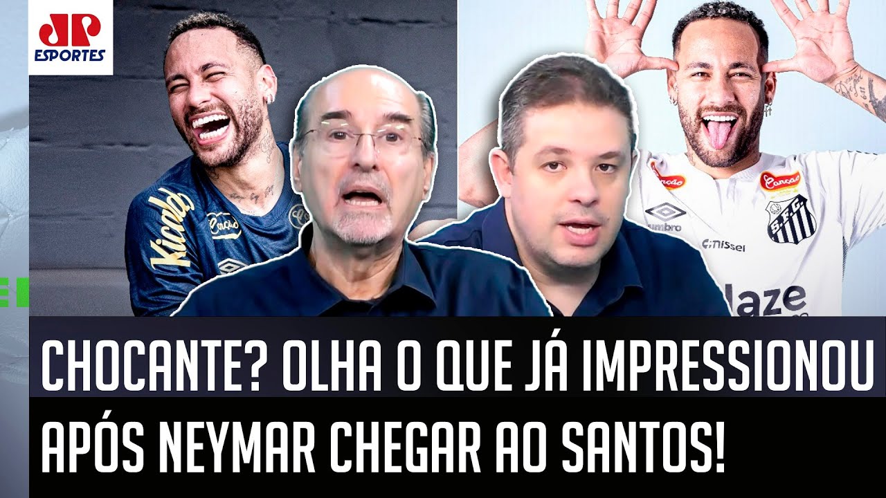 "ISSO É UMA LOUCURA, cara! O Neymar em 4 DIAS no Santos já..." OLHA o que IMPRESSIONOU!