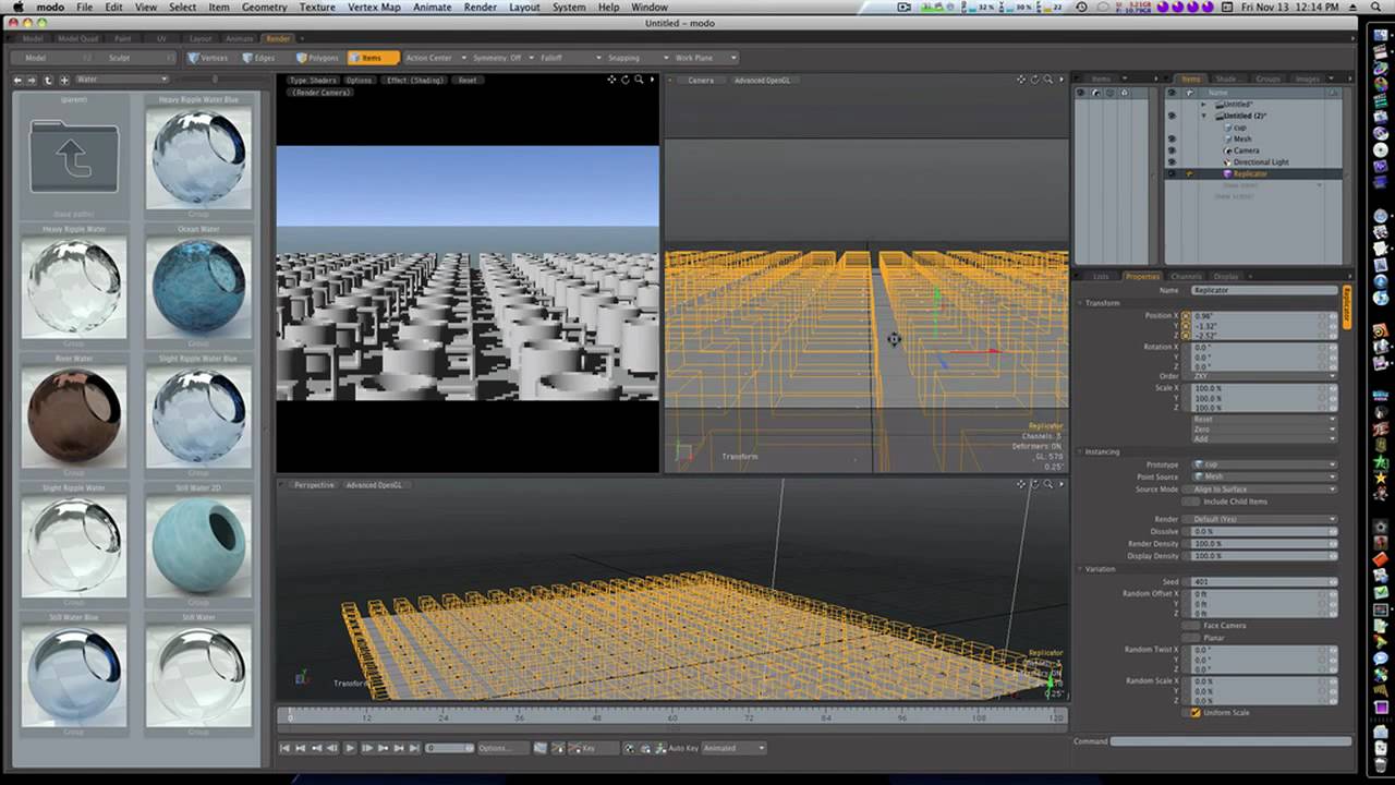 Modo 401 Tutorial - From Start to Finish - Project Five - Replicators