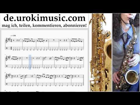 Saxophon Lernen (Alt) Dua Lipa - New Rules Tabulatur Teil#2 um-i995