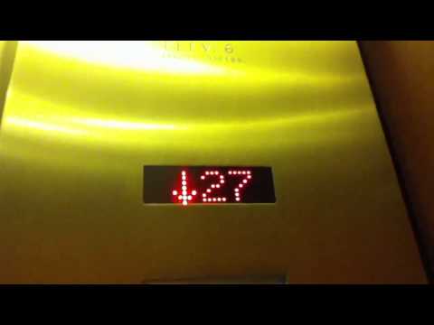 AWESOME Dover Classic Traction High Rise Elevators At 260 Peachtree Street In Atlanta GA