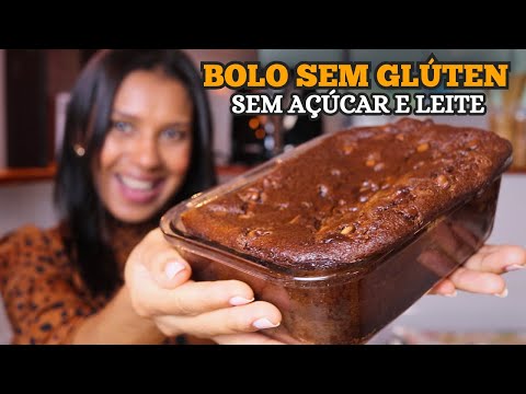 Como Fazer BOLO de CHOCOLATE SEM GLÚTEN Fácil e Rápido
