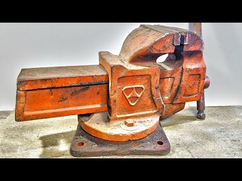50 Years Old Rusty USSR Vise - Perfect Restoration