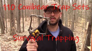 Survival SHTF Trapping Conibear 110 Three Squirrel Sets & Baits