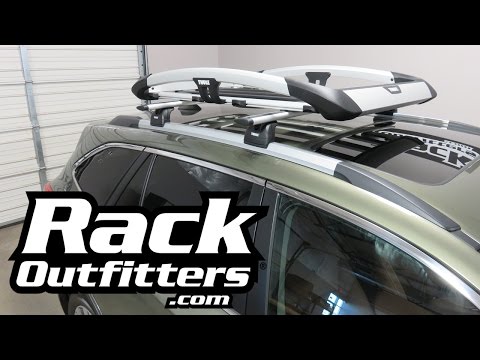 Subaru Outback Touring with Thule Trail XT Roof Rack Cargo Basket