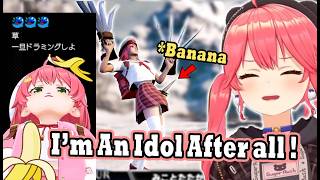 Miko Died Laughing when 35P Recreated the Banana Miko from Donkey Kong Stream!
