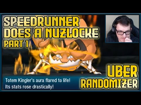 Speedrunner Does a Nuzlocke! Pokémon Moon Uber-Randomizer Part 1