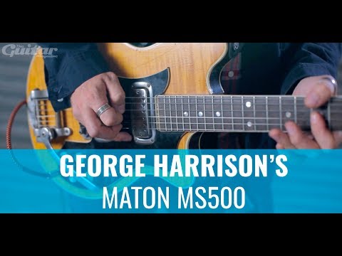 George Harrison's Maton MS500 Mastersound as played with The Beatles in 1963