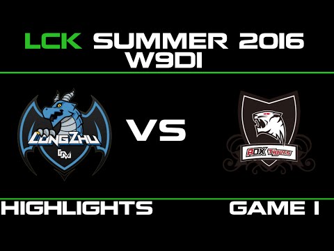 LZ vs ROX Game 1 Highlights LCK Champions 2016 W9D1 Longzhu Gaming vs ROX Tigers   ROX vs LZ   LCK L