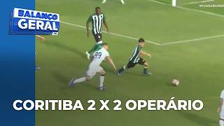 Campeonato Paranaense 2026: Coritiba faz dois gols, mas Operário corre atrás e empata