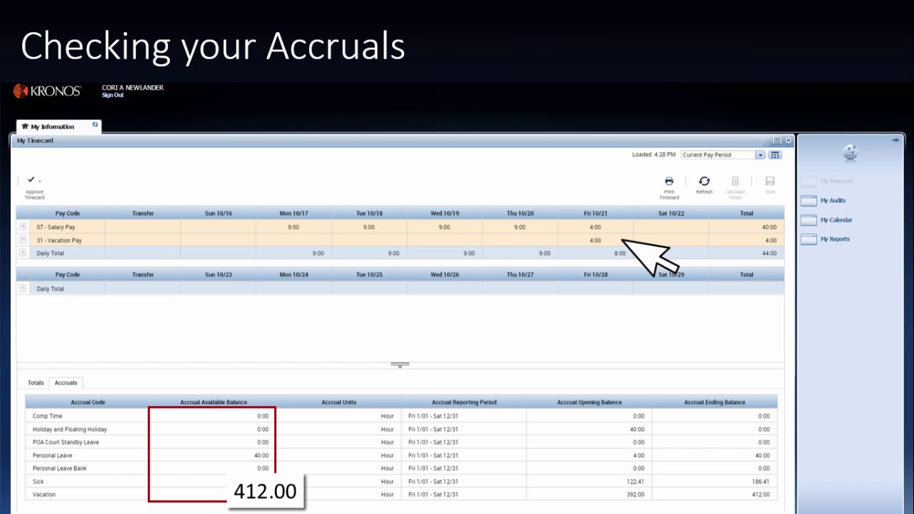Kronos Training Video