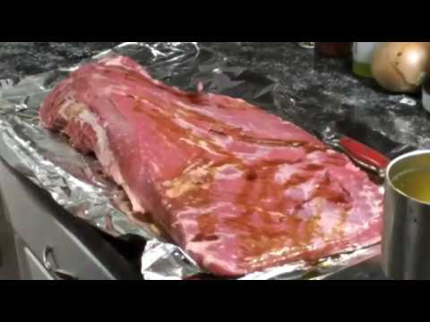 Beef Brisket on my Green Mountain Grill { Jim Bowie}