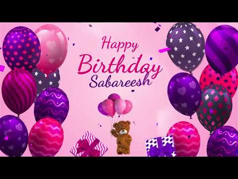 Happy Birthday Sabareesh | Sabareesh Happy Birthday Song | Sabareesh