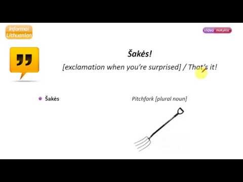 Informal Lithuanian [8] That's it! / Wow!