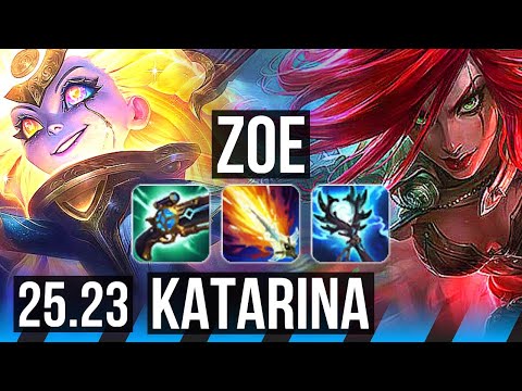 ZOE vs KATARINA (MID) | 15/0/10, Legendary | EUW Master | 25.23