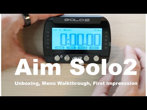 AIM Solo 2 LapTimer - Unboxing, Menu Walkthrough and First Impression