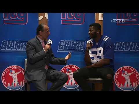 Lorenzo Carter Aiming for More Sacks in Year 2 | New York Giants | MSG Networks