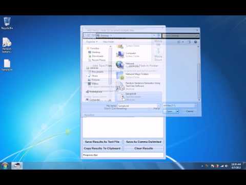 Random Sentence Generator Using Text Files Software