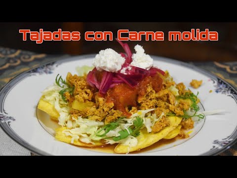 Tajadas con carne molida 🇭🇳
