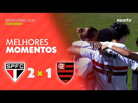 Gols e lances de São Paulo x Flamengo