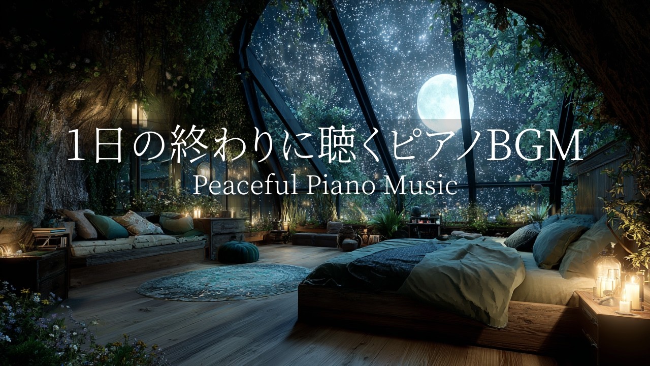 【夜のピアノBGM】途中広告なし｜自律神経を整えるピアノ｜睡眠導入音楽｜心を落ち着かせる前向きで心地よいメロディー🌿432Hzの周波数