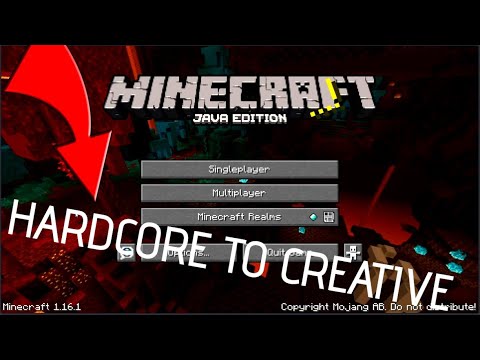 101DTBroadcastGaming - How to Switch from Hardcore to Creative in Minecraft 1.16!