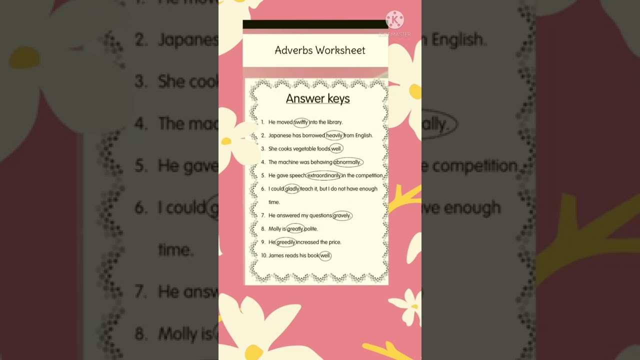 Adverbs Worksheets #realtuitions