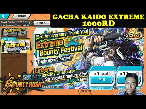 Gacha Banner Kaido EX Modal 1000RD | One Piece Bounty Rush