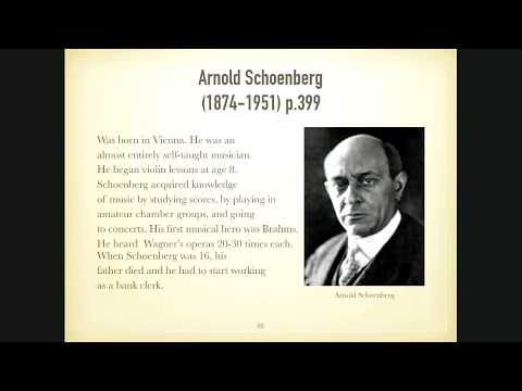 Expressionism - A.Schoenberg 1874 -1951
