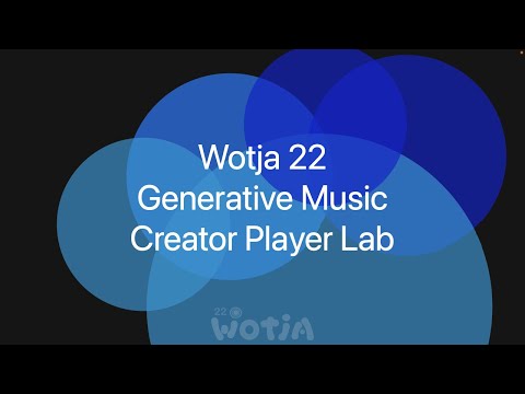 Wotja Ambient Generative Music video example ("Only Drones" mix, 2 min)