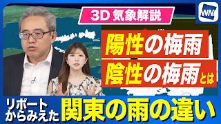 【3D解説】ウェザーリポートからみえた  関東の雨の違い