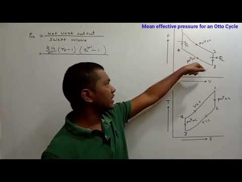 Mean effective pressure for an otto cycle | how to find maen effective pressure of otto cycle