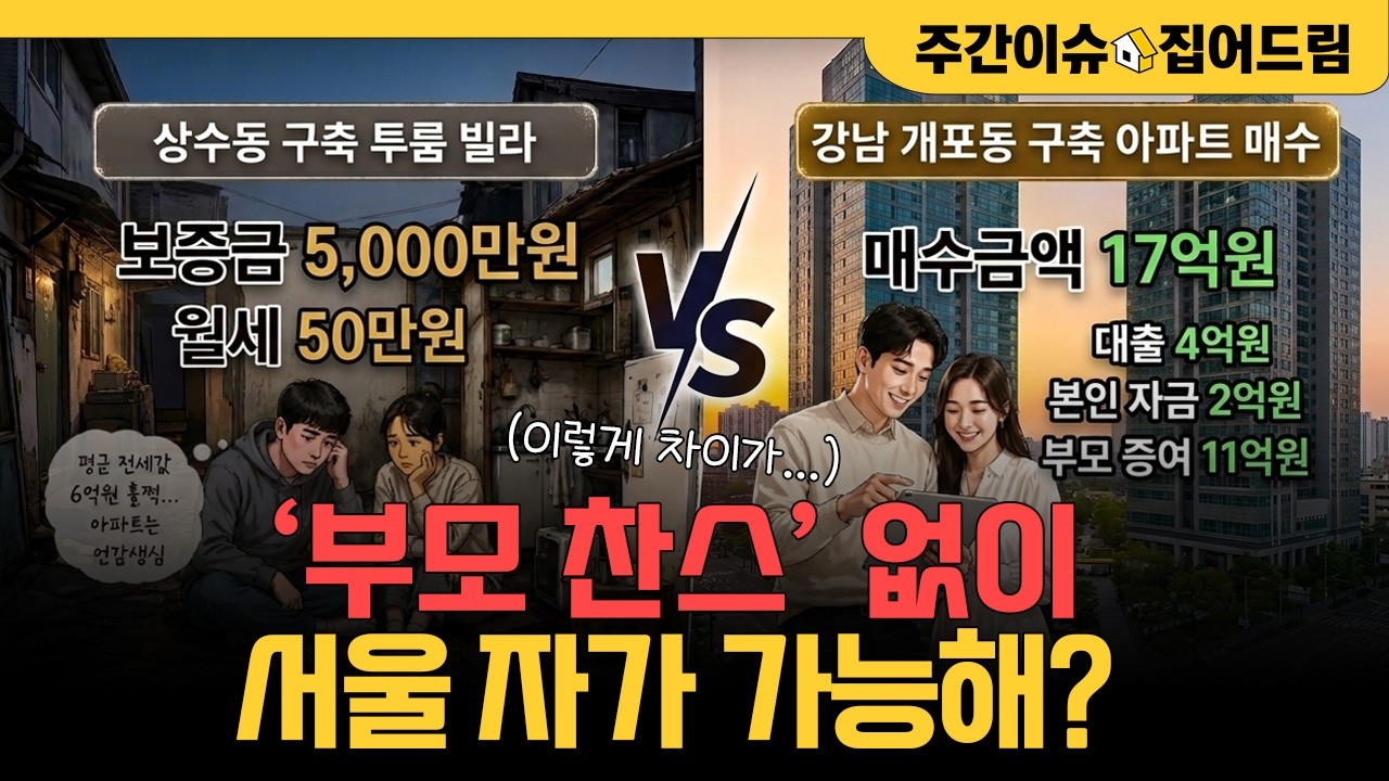 너라면 부모 찬스 없이 서울 자가 ‘가능해?’ [주간이슈집어드림]