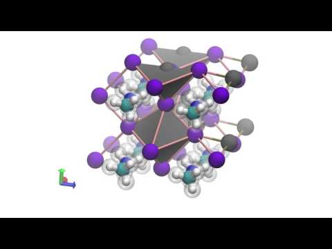 MAPI (hybrid halide perovskite) - conflated phonon mode animation