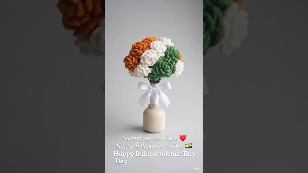 Handmade with love ❤️ Happy independence day 🇮🇳#shorts #YouTubeShorts #Crochet #IndependenceDay